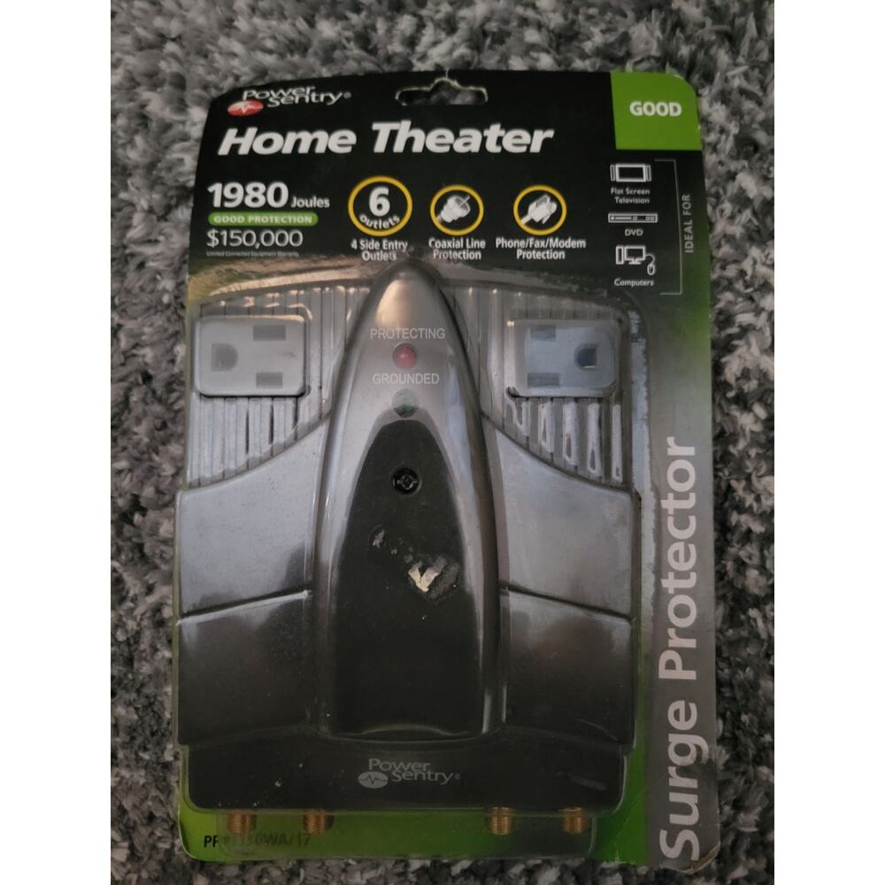 POWER SENTRY PPP335OWA/17 HOME THEATER SURGE PROTECTOR PLUG IN - New